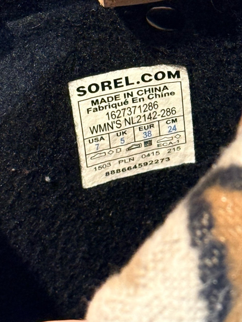 Women’s SOREL Joan of Arctic knit II waterproof winter boots- Size 7 - Picture 8 of 8